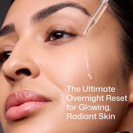 Revison Skincare Radiance+ Resurfacing Serum, Overnight AHA+BHA+PHA Exfoliating Serum with Glycolic Acid & Salicylic Acid | Smooths Uneven Texture, Clears Pores & Brightens Dull Skin, 1oz