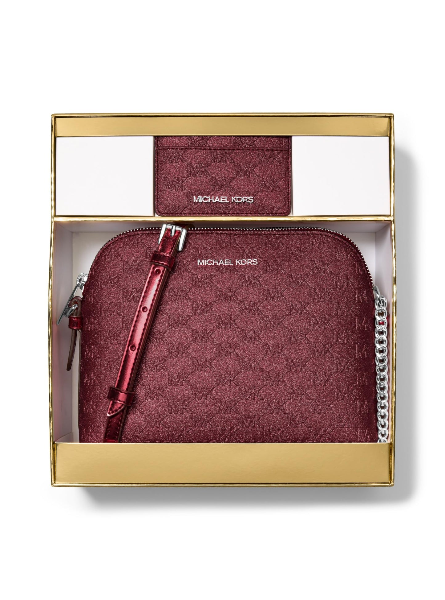 Michael Kors Women's Jet Set Dome Crossbody With Card Case