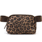 Pander Two Way Zipper Fanny Pack Nylon Everywhere Belt Bag for Women, Water Repellent Waist Packs, Crossbody Bags with Adjustable Strap (Black).