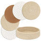 Heat-Resistant Trivet Set for Hot Pots & Pans with Storage Basket