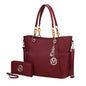 MKF Collection Tote Bag for Women, Handbag Set with Wallet-Top-Handle Bag Vegan Leather Purse by Mia K