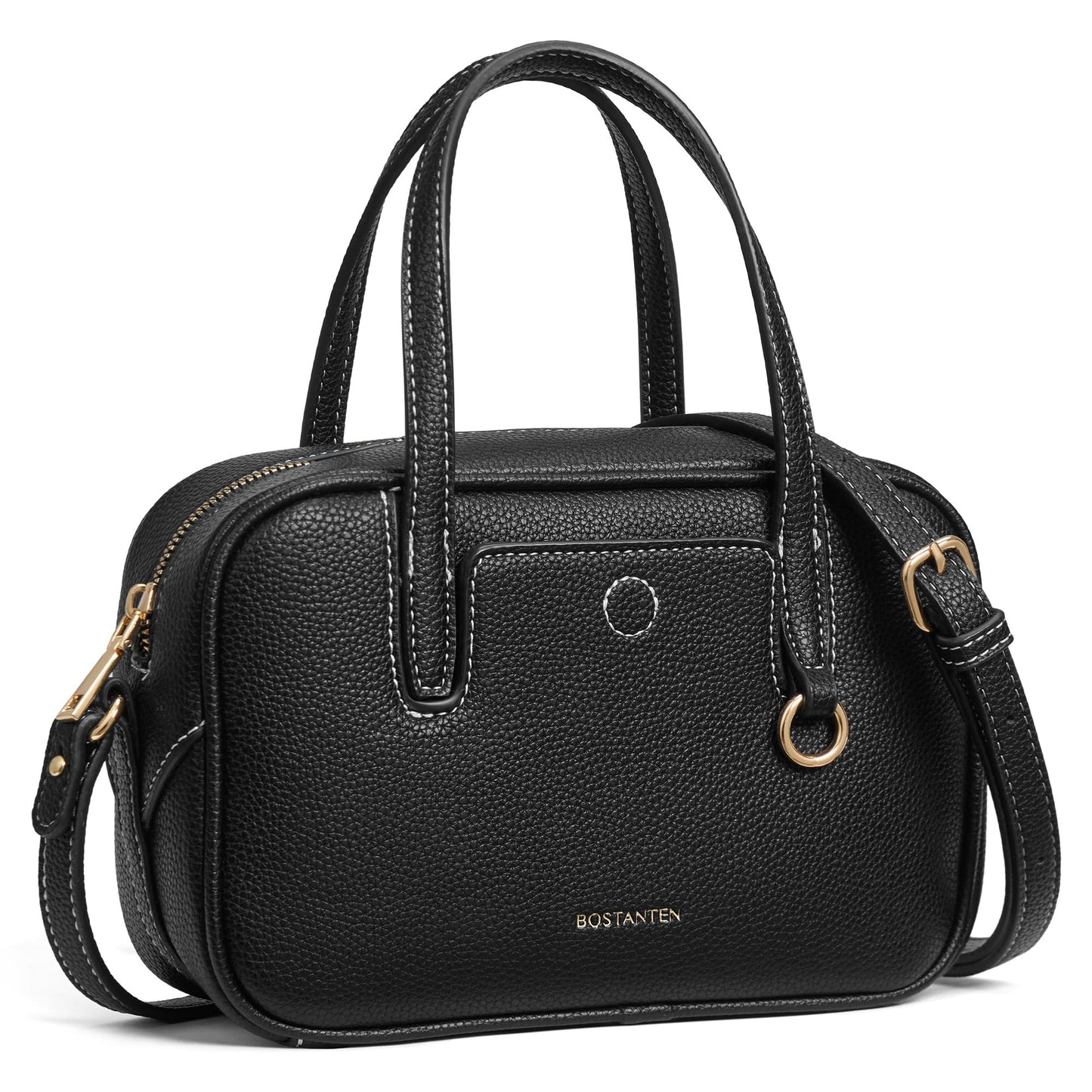 BOSTANTEN Small Crossbody Bag for Women Vegan Leather Purse | Lightweight, Top Handle, Adjustable Strap, Compact Storage for Travel Shopping Everyday
