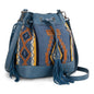 Wrangler Hobo Bags for Women Designer Aztec Bucket Purses Western Tapestry Shoulder Handbags