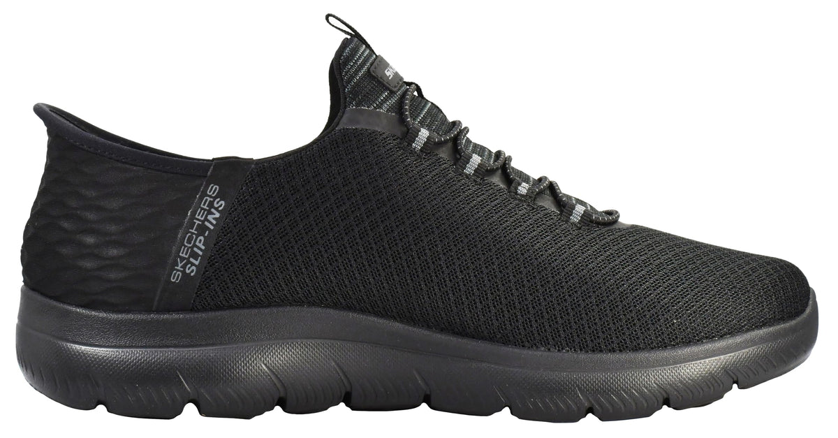 Skechers Men's Summits High Range Hands Free Slip-in Sneaker, Black/Charcoal, 9 WideSkechers Men's Summits High Range Hands Free Slip-in Sneaker, Black/Charcoal, 9 Wide