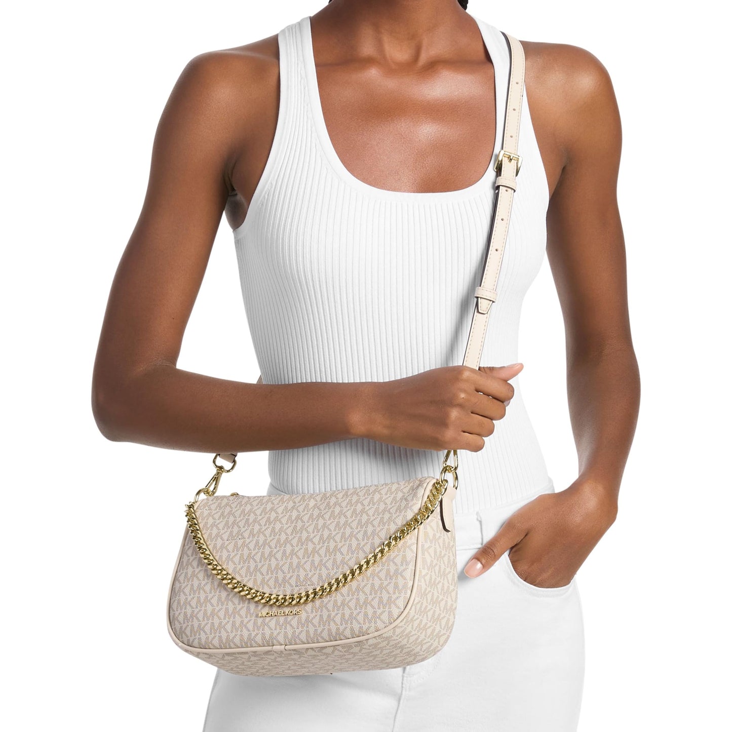 Michael Kors Women's Carmela Medium Convertible Crossbody Bag