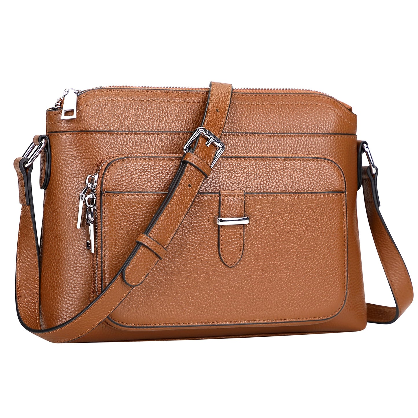 Over Earth Genuine Leather Crossbody Bags for Women Small Ladies Handbags and Purses with Card Slots