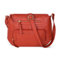 Oak Leathers Women's Crossbody Bag - Genuine Leather Crossover Shoulder Purse With Adjustable Sling Strap - Medium Size