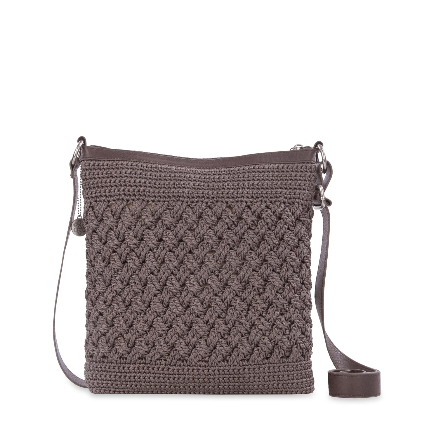 The Sak Lucia Crossbody Bag in Crochet, Convertible Purse with Adjustable Shoulder Strap