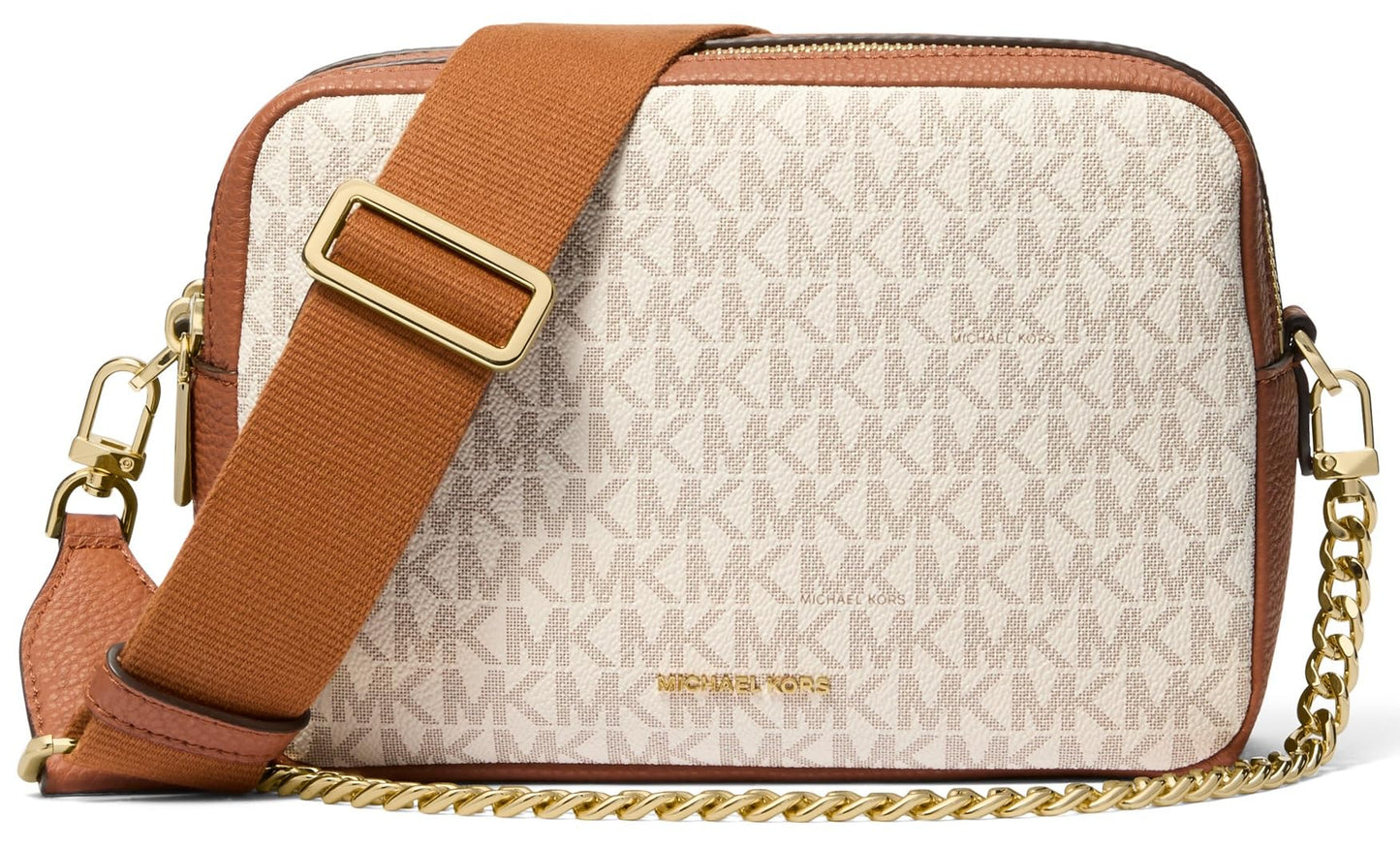 Michael Kors Bryant Medium Double Zip Chain Camera Crossbody Bag