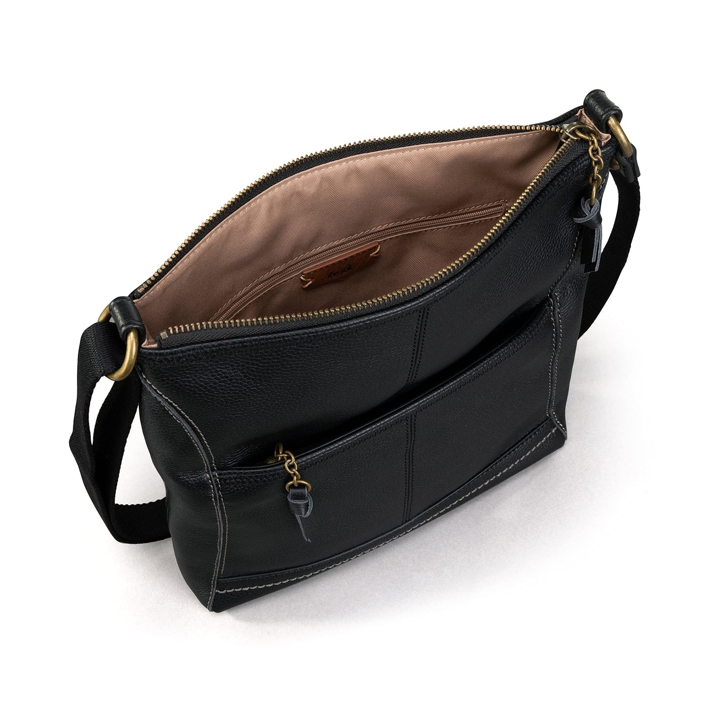The Sak iris Leather Crossbody Purse - Women's Handbag for Everyday & Travel - Cross Body Bag With Zipper Closure