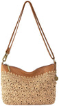 The Sak Lumi Convertible Crossbody Purse - Women's Handbag for Everyday & Travel, 3-in-1 Small Crossbody in Crochet & Leather