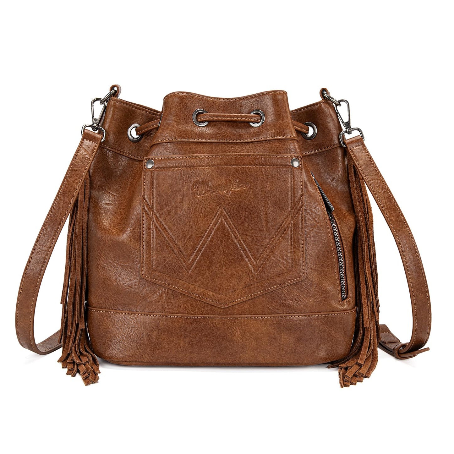 Wrangler Hobo Bags for Women Designer Aztec Bucket Purses Western Tapestry Shoulder Handbags