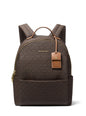 Michael Kors Sable Medium Backpack, Gold-Tone Hardware/Pebble Leather/Crimson