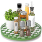 AMH Lazy Susan Wooden Organizer for Table Top