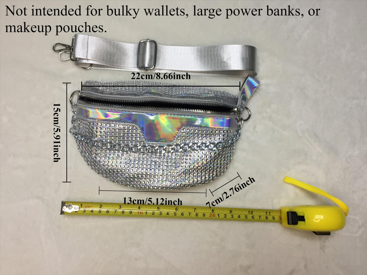 Thick Chain Women's Fanny Pack Plaid leather Waist Bag Shoulder Crossbody Chest Bags Luxury Designer Handbags Female Belt Bag