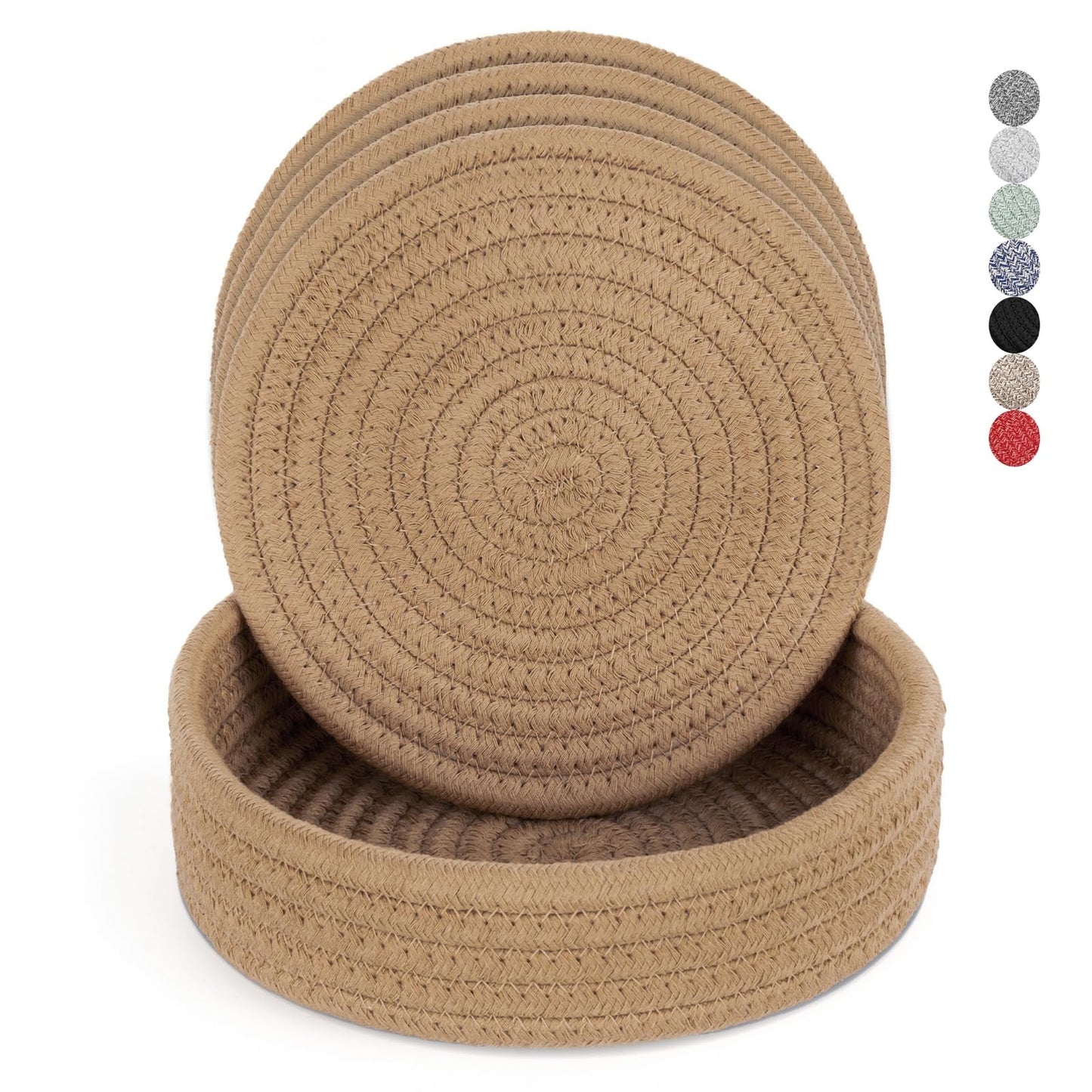 Heat-Resistant Trivet Set for Hot Pots & Pans with Storage Basket
