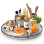 AMH Lazy Susan Wooden Organizer for Table Top