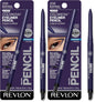 Revlon ColorStay Pencil Waterproof Eyeliner, Smudge-Proof, Eye Makeup with Built-In Sharpener, Long-Lasting, Matte Finish, 201 Black, 2 pack