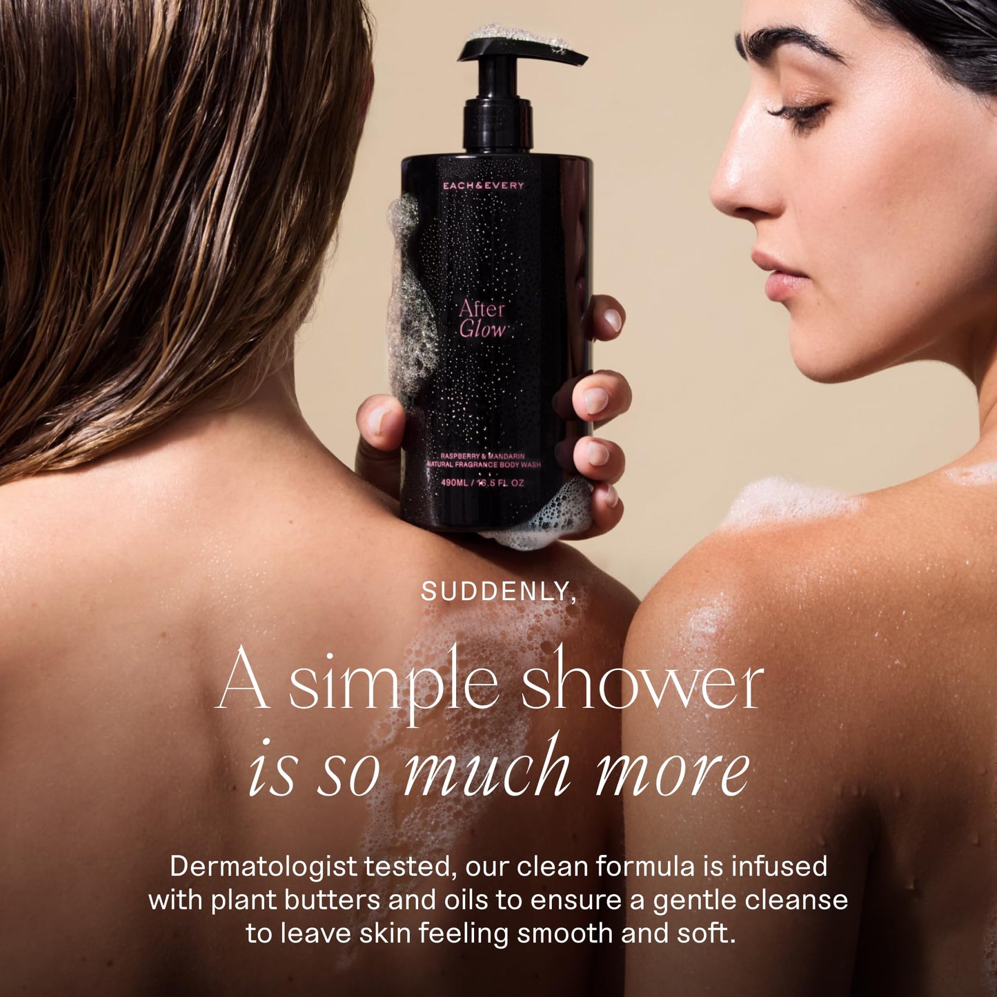 Each & Every Body Wash for Women and Men - Skin Feels Hydrated, Smooth & Soft - Ceramides, Lactic Acid AHA & Moringa Oil - 100% Natural Fragrance Gel - Eternal Summer, Coconut & Lime - 16.5 Fl Oz