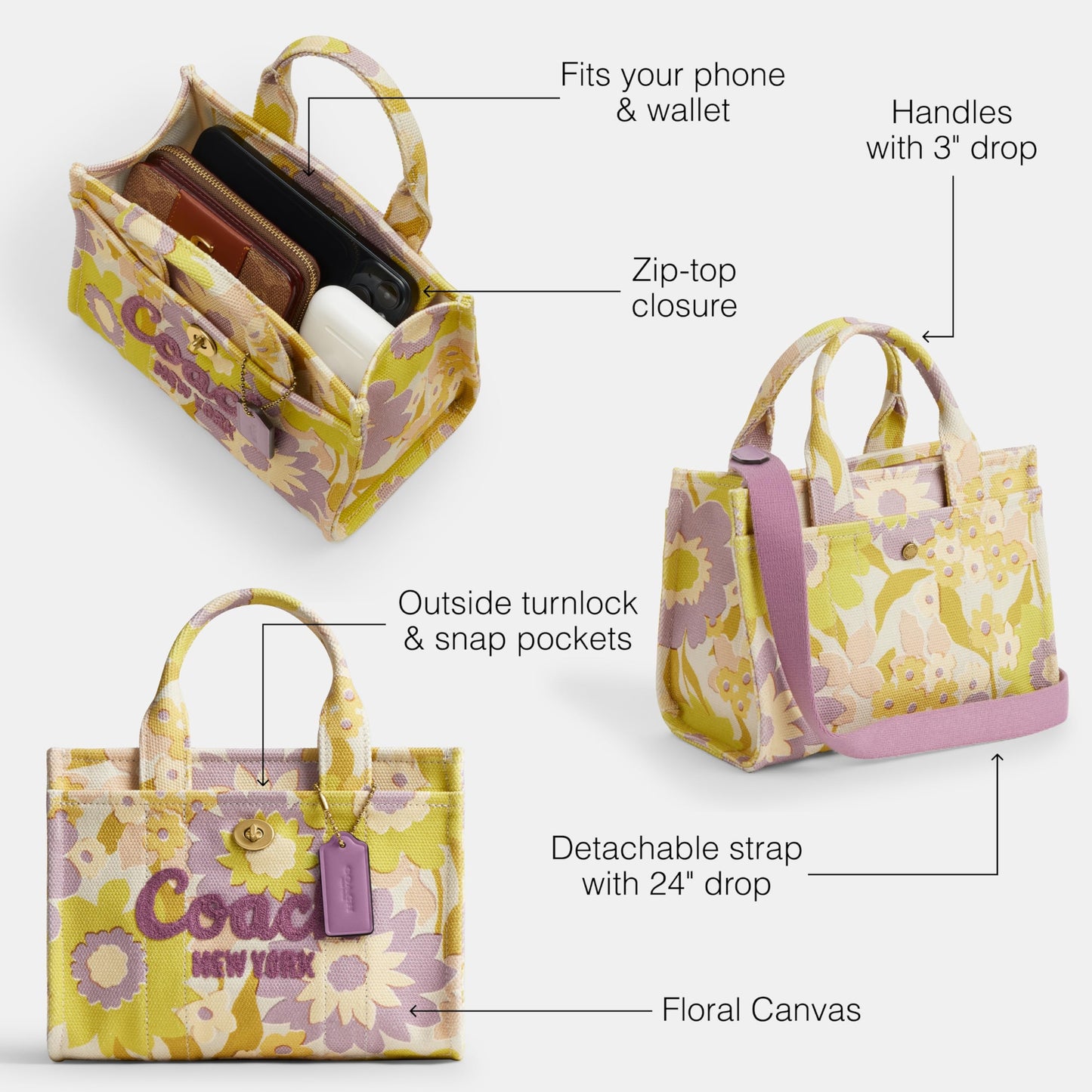 Coach Women's Leopard Cargo Tote 20