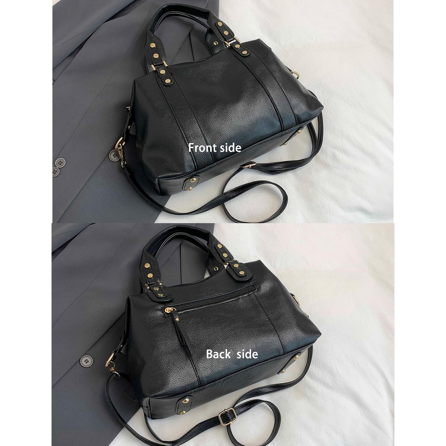 Handbags and Purses for women Vegan Leather Tote Bag for Women Satchel Shoulder Bags Travel Purse with Compartments