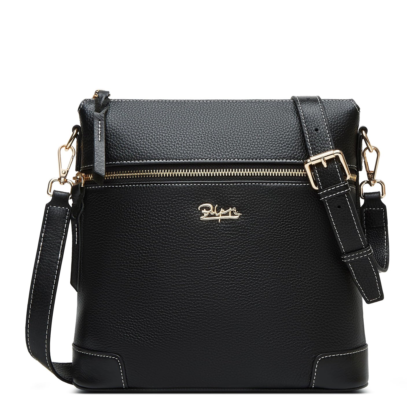BOYATU Leather Crossbody Bag for Women: Designer Shoulder Purse for Travel - Trendy Genuine Leather Handbag for Everyday