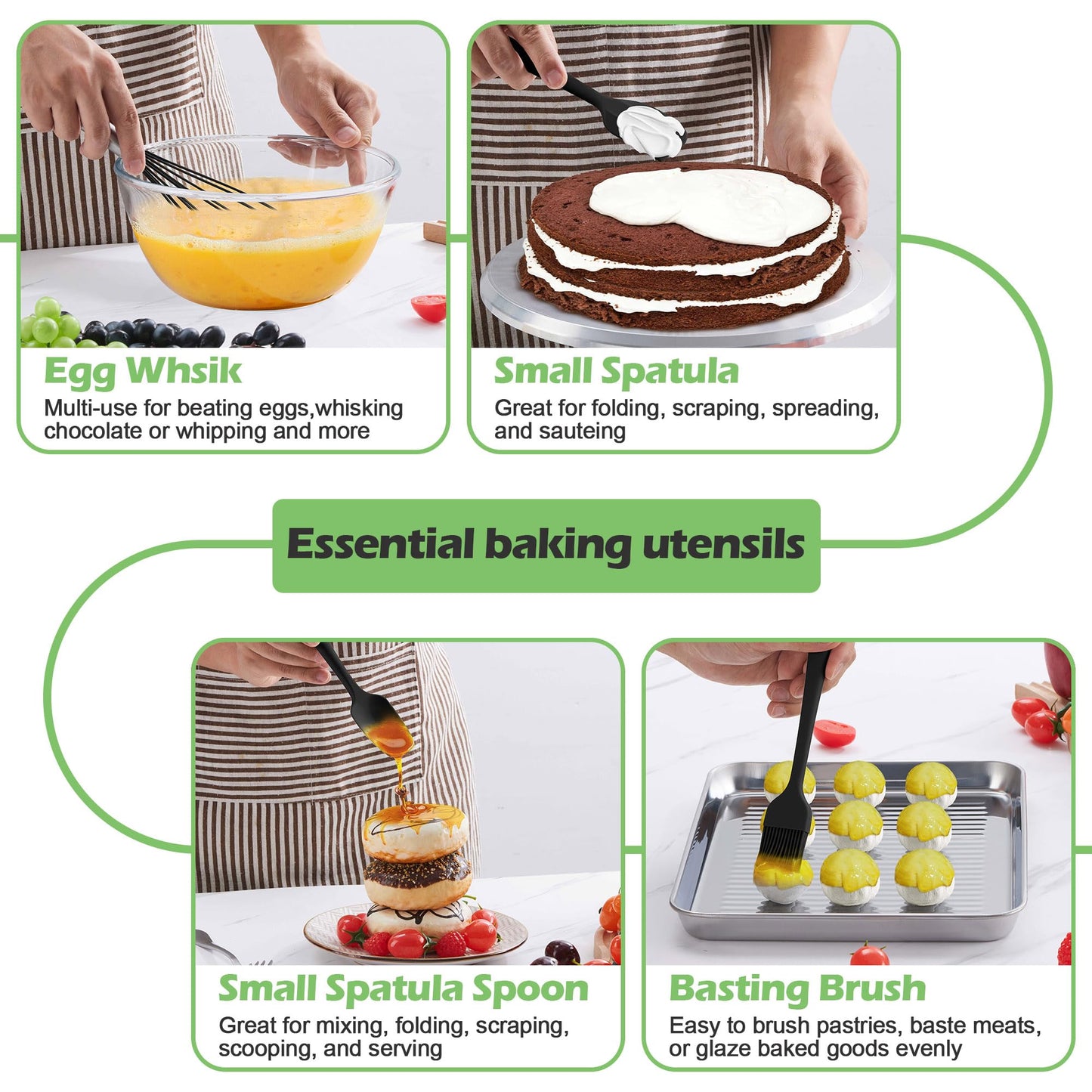 Homikit Silicone Cooking Utensils Set