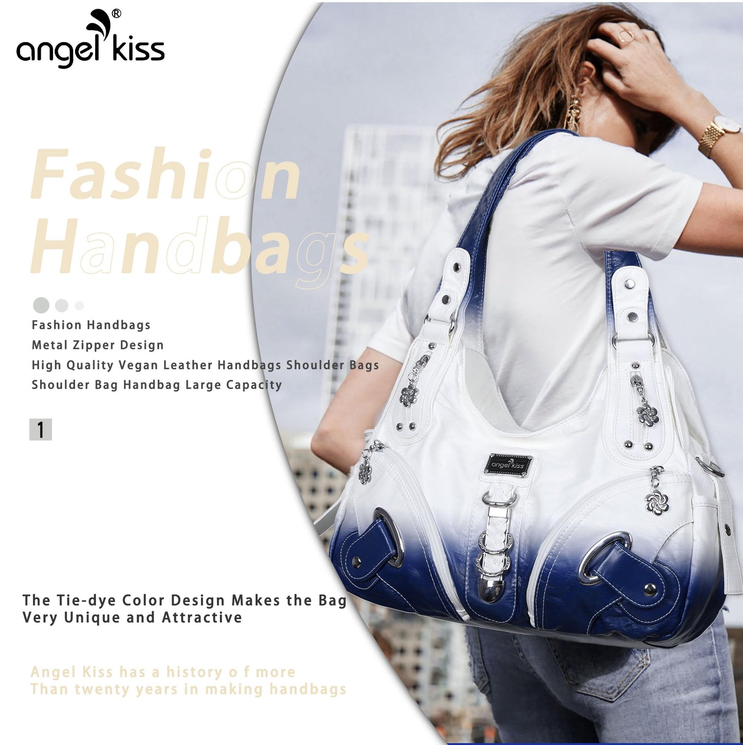 Angelkiss Hobo Purses and handbags for Women Satchel Handbag Women Purses Large Daily Shoulder Bags