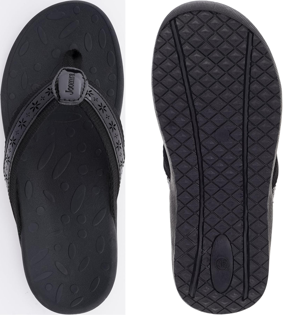 Joomra Arch Support Flip Flops for Women Size 10 Thong Sandals WhiteJoomra Arch Support Flip Flops for Women Size 10 Thong Sandals White