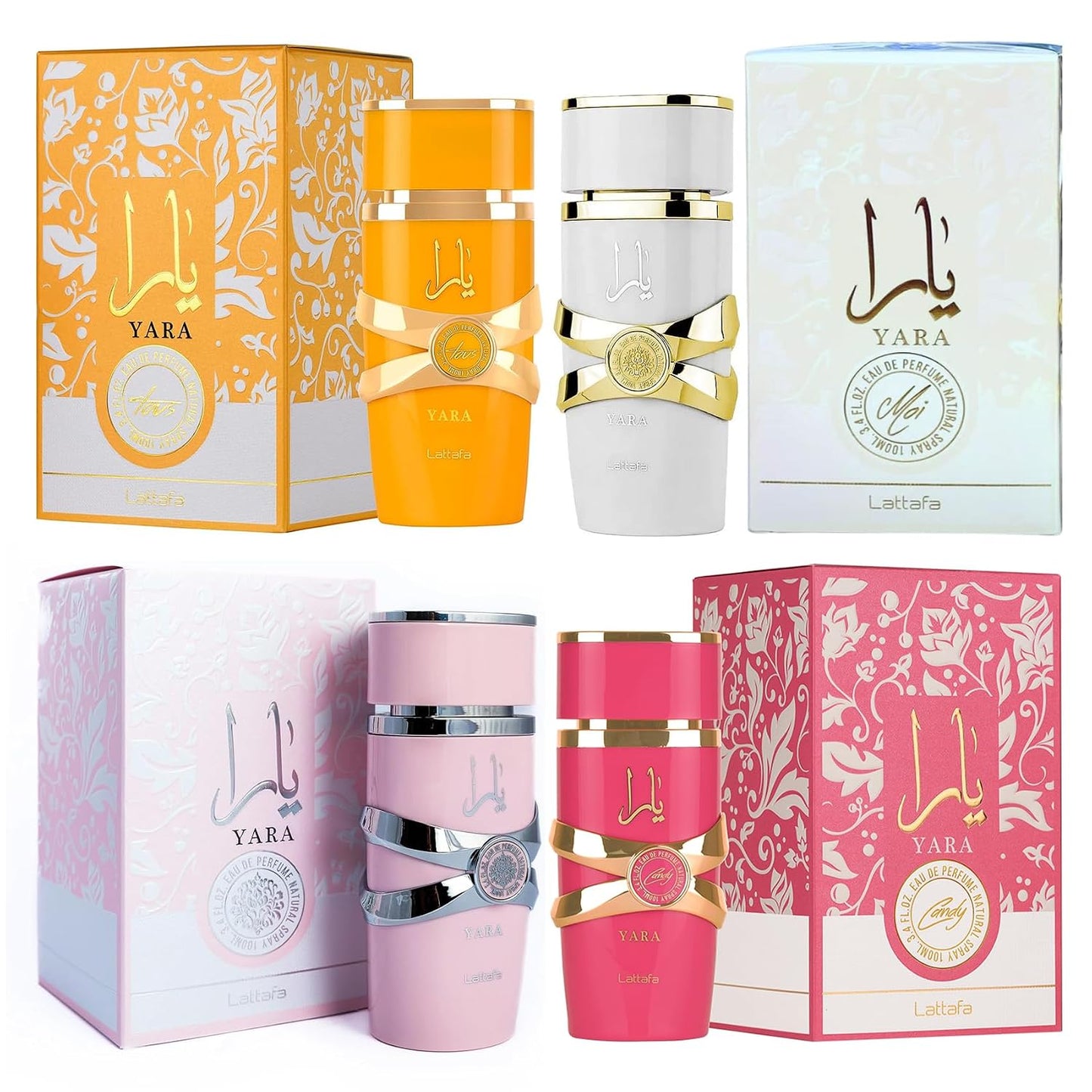 Lattafa Yara Tous - Tropical, Fruity, Floral, Vanilla - Eau de Parfum Long-Lasting Fragrance for Women, 3.40 Ounce / 100 ml