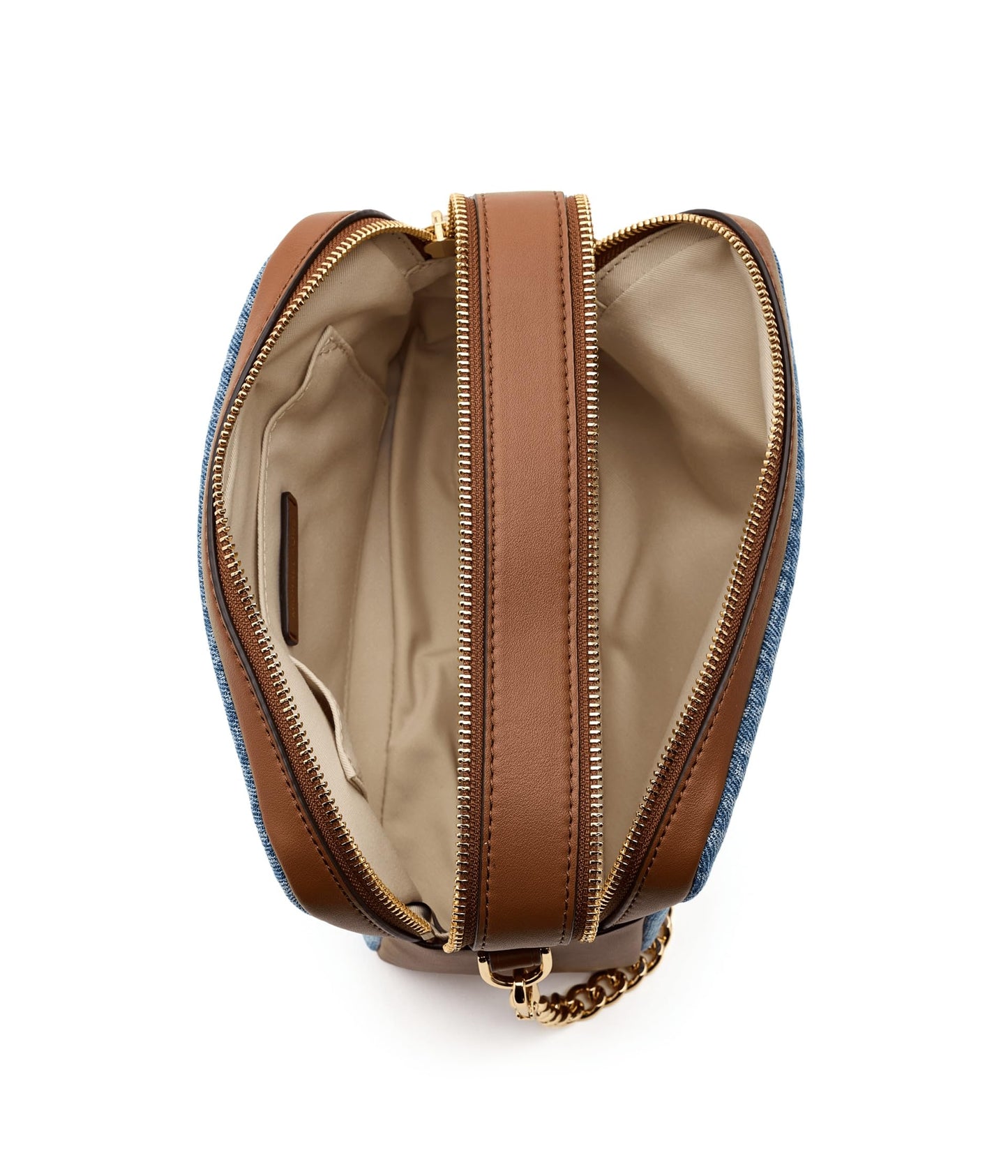 Michael Kors Bryant Medium Double Zip Chain Camera Crossbody Bag