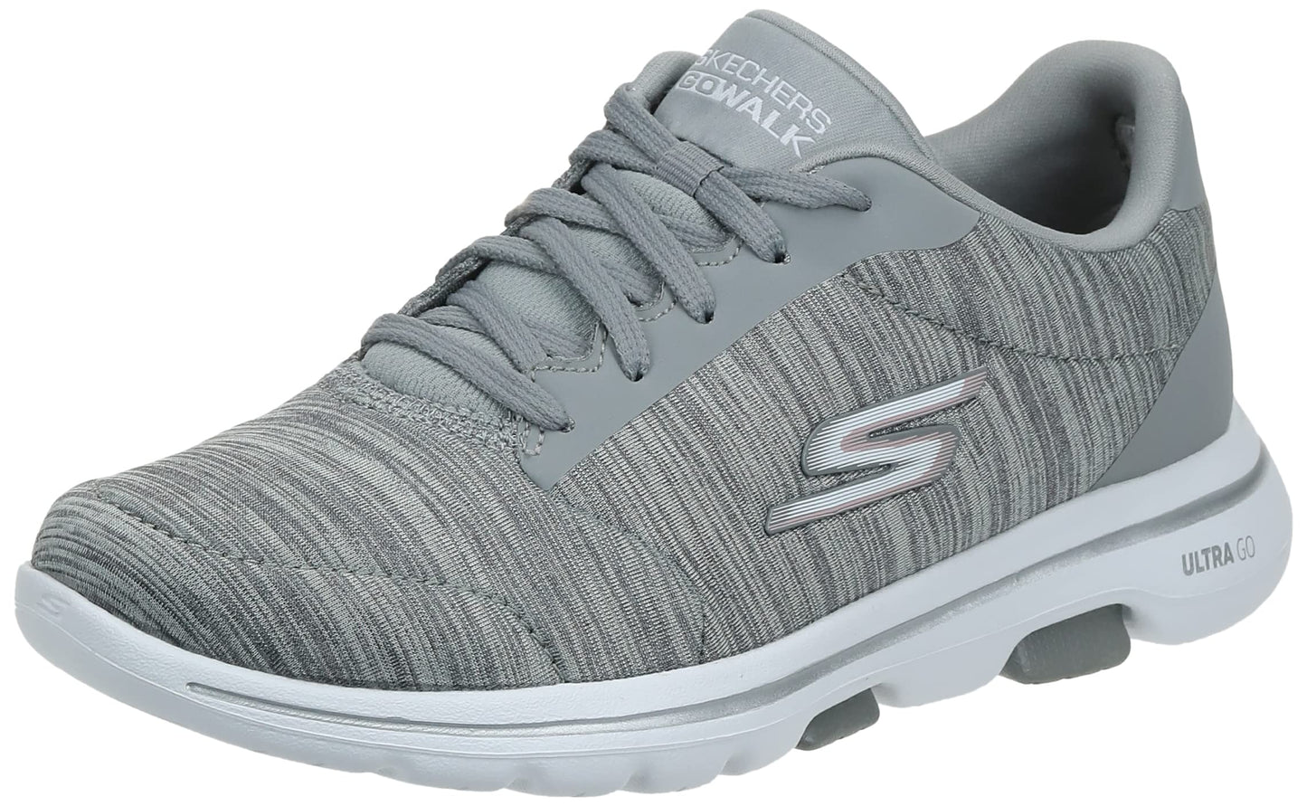 Skechers Women's Go Walk 5 True Sneaker, Black/White, 9Skechers Women's Go Walk 5 True Sneaker, Black/White, 9