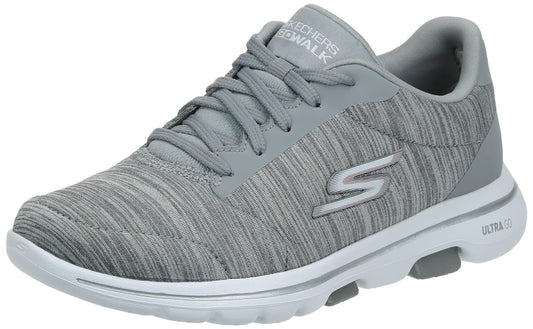 Skechers Women's Go Walk 5 True Sneaker, Black/White, 9Skechers Women's Go Walk 5 True Sneaker, Black/White, 9
