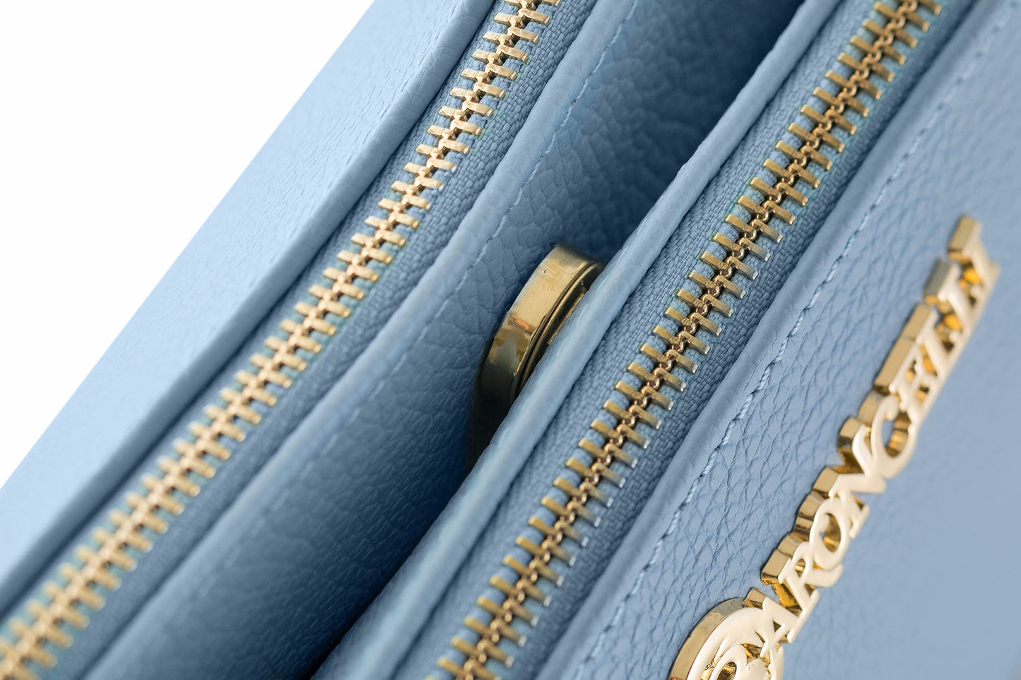 Baroncelli Crossbody Bag Made in Italy with Long Stripe Genuine Italian Soft Leather