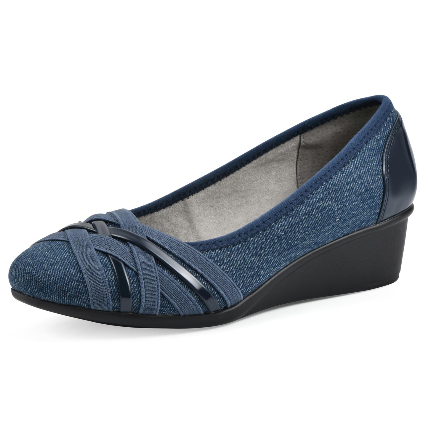 Cliffs by White Mountain Women's Bowie Cushioned Ballet Wedge Heel