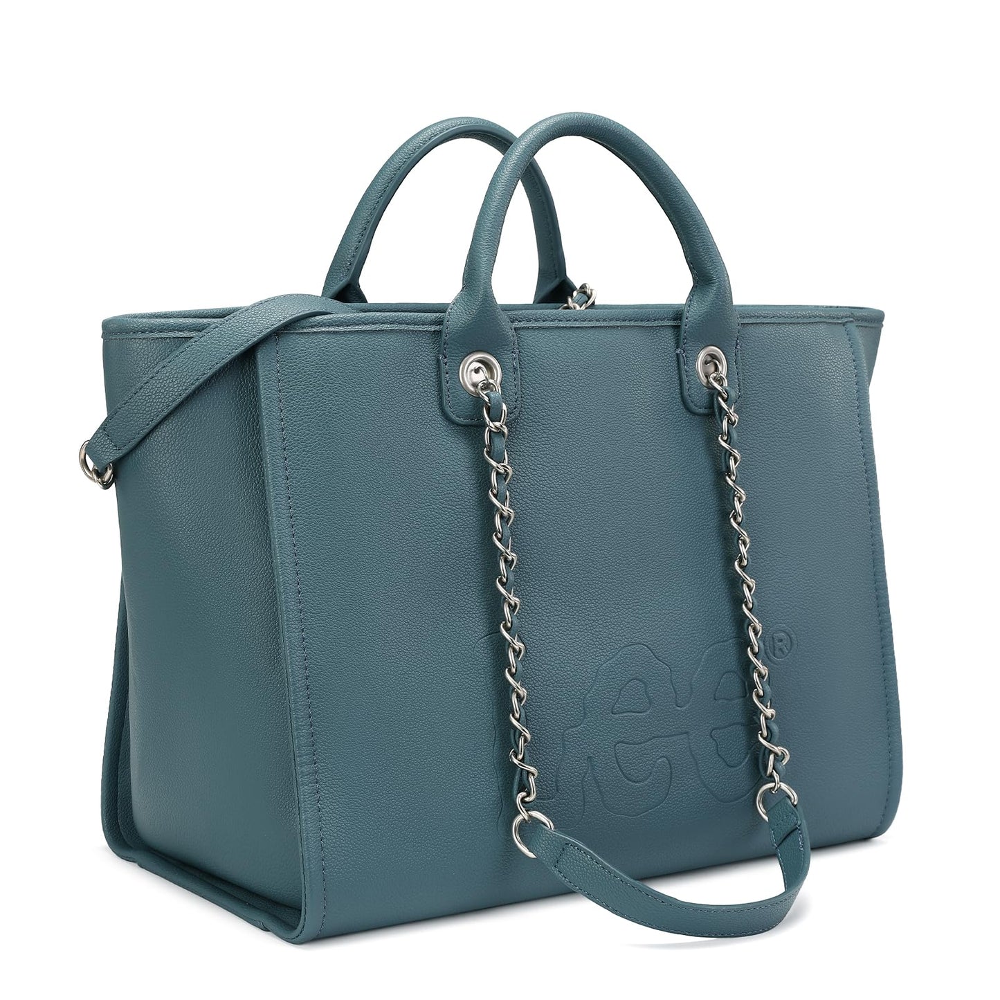 Lee Large Shoulder Tote Bag for Women Vegan Leather Top-Handle Bag