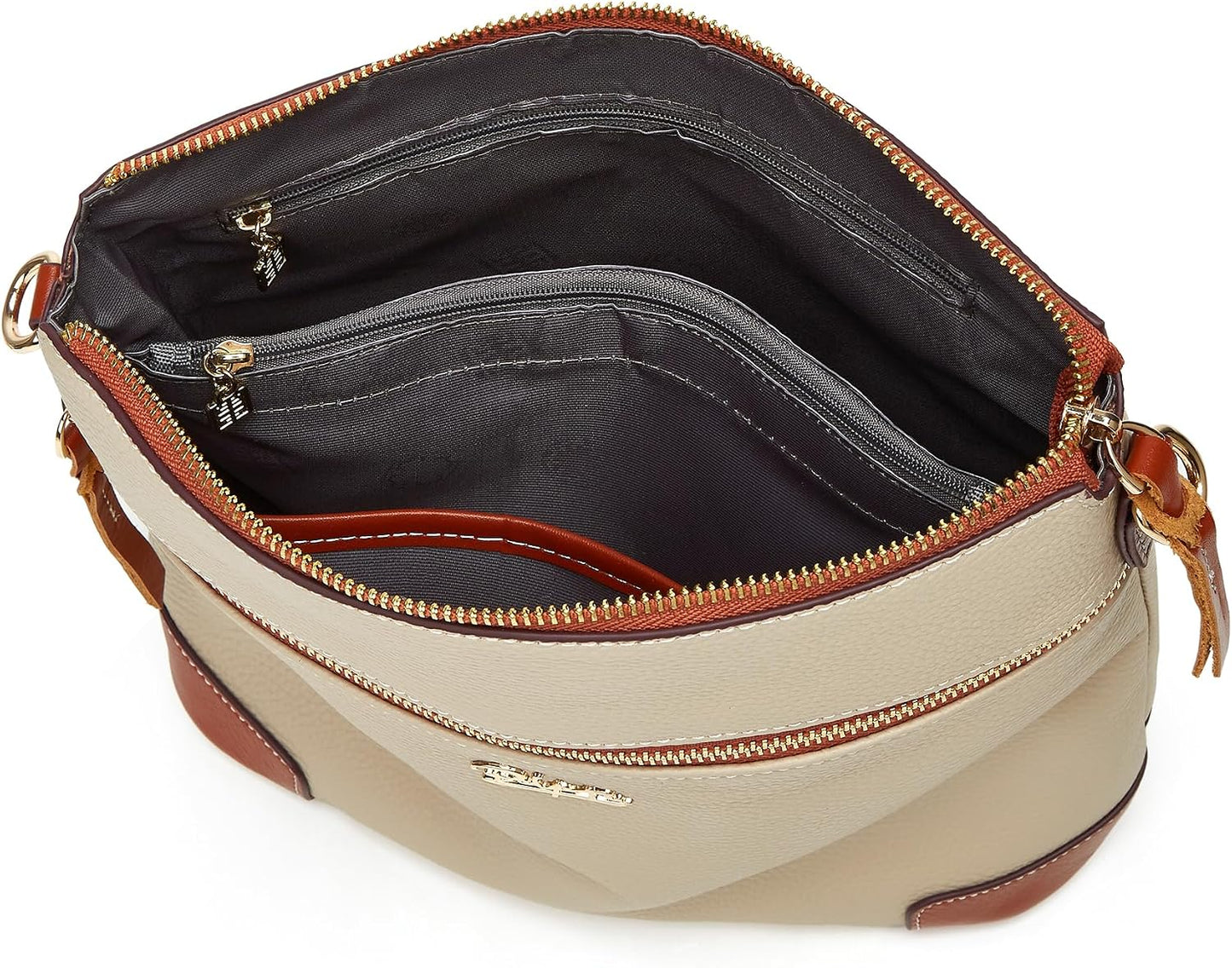BOYATU Leather Crossbody Bag for Women: Designer Shoulder Purse for Travel - Trendy Genuine Leather Handbag for Everyday