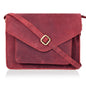 Leather Flapover Crossbody Handbag Purse for Women with Adjustable Strap & Overflap Snap Closure Tote/Bag