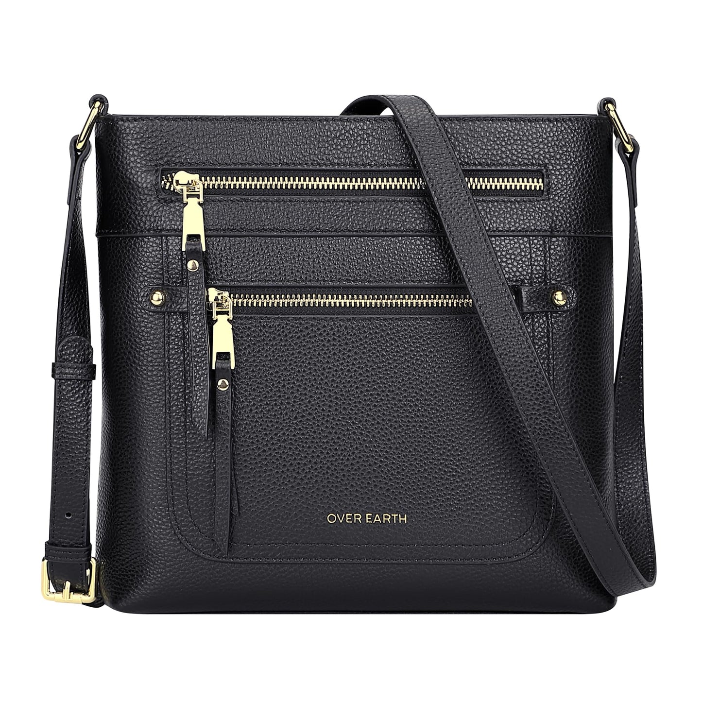 Over Earth Crossbody Bags for Women Leather Purses for Ladies with Multiple Pockets