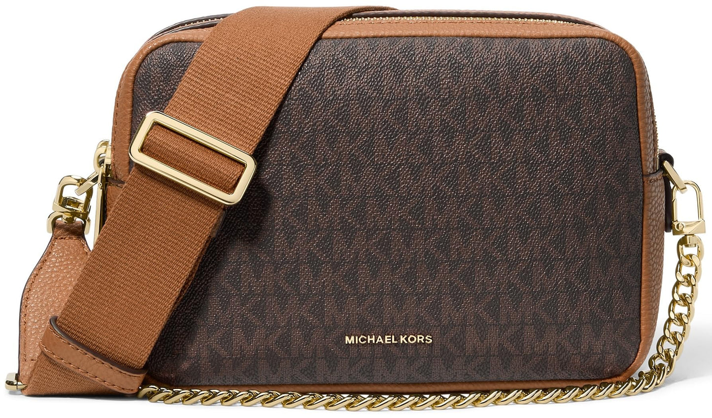 Michael Kors Bryant Medium Double Zip Chain Camera Crossbody Bag