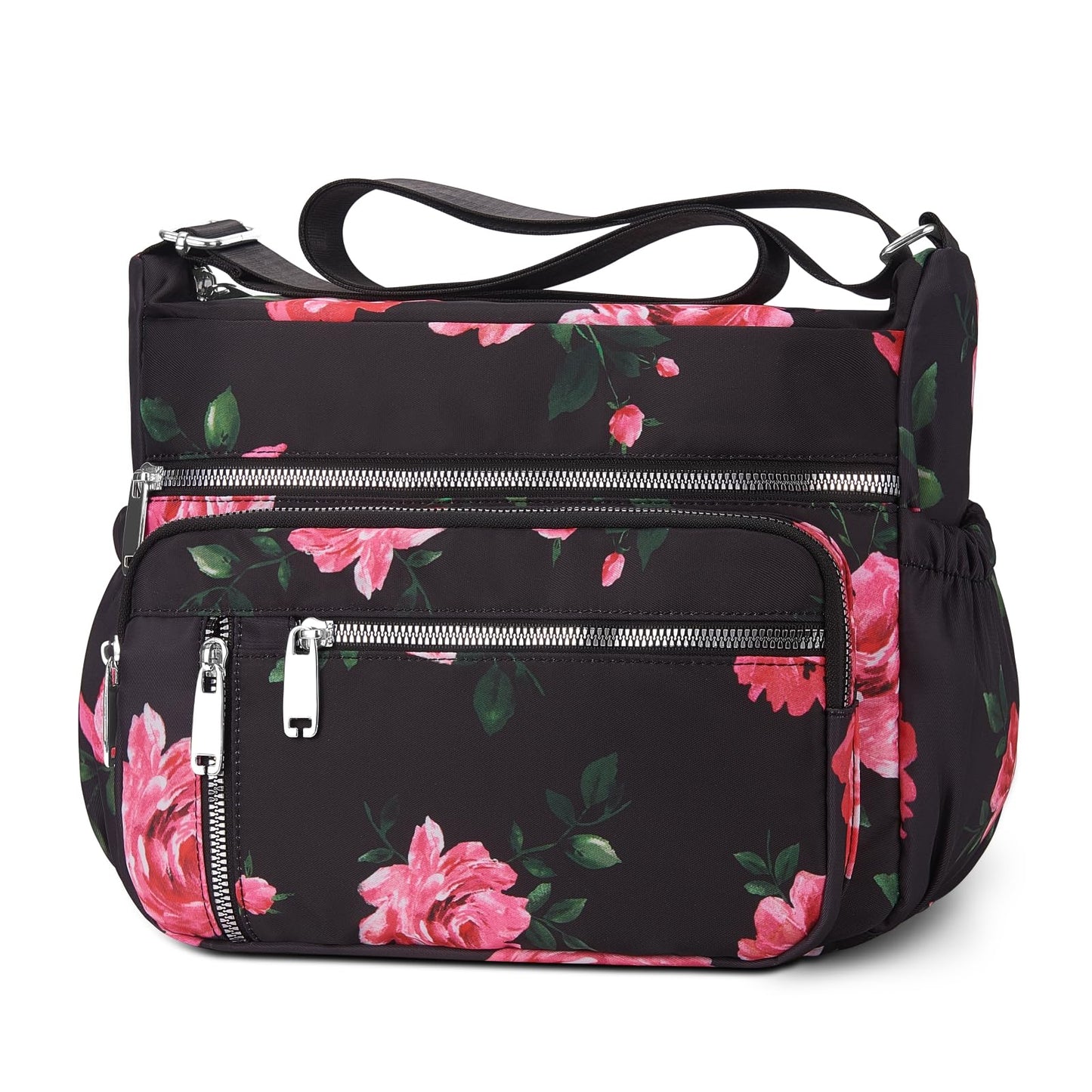 NPBAG Crossbody Bag for Women, Shoulder Purse Handbag Messenger Bag, Trendy Pocketbooks, Waterproof and Multi-Pockets