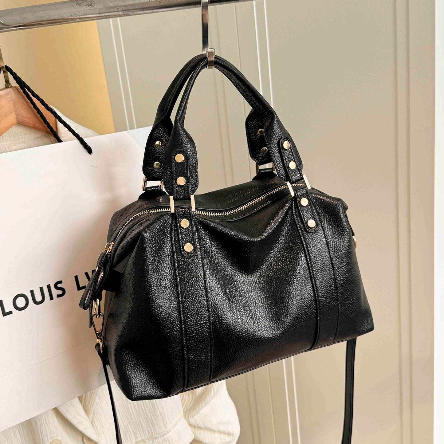 Handbags and Purses for women Vegan Leather Tote Bag for Women Satchel Shoulder Bags Travel Purse with Compartments