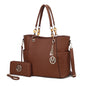 MKF Collection Tote Bag for Women, Handbag Set with Wallet-Top-Handle Bag Vegan Leather Purse by Mia K