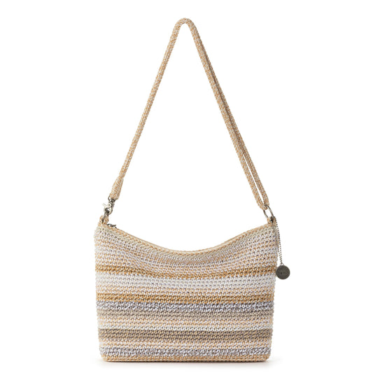 The Sak Lumi Convertible Crossbody Purse - Women's Handbag for Everyday & Travel, 3-in-1 Small Crossbody in Crochet & Leather
