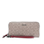 Calvin Klein Women's Key Item Saffiano Continental Zip Around Wallet With Wristlet Strap