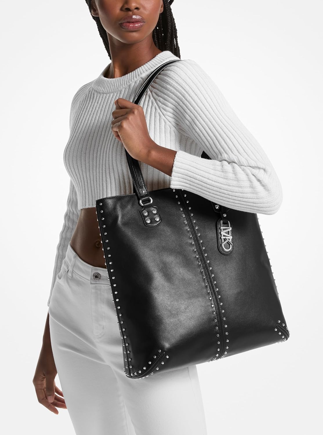 Michael Kors Women's Astor Studded Large Tote Bag