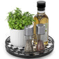 AMH Lazy Susan Wooden Organizer for Table Top