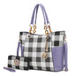 MKF Collection Tote Bag for Women, Handbag Set with Wallet-Top-Handle Bag Vegan Leather Purse by Mia K