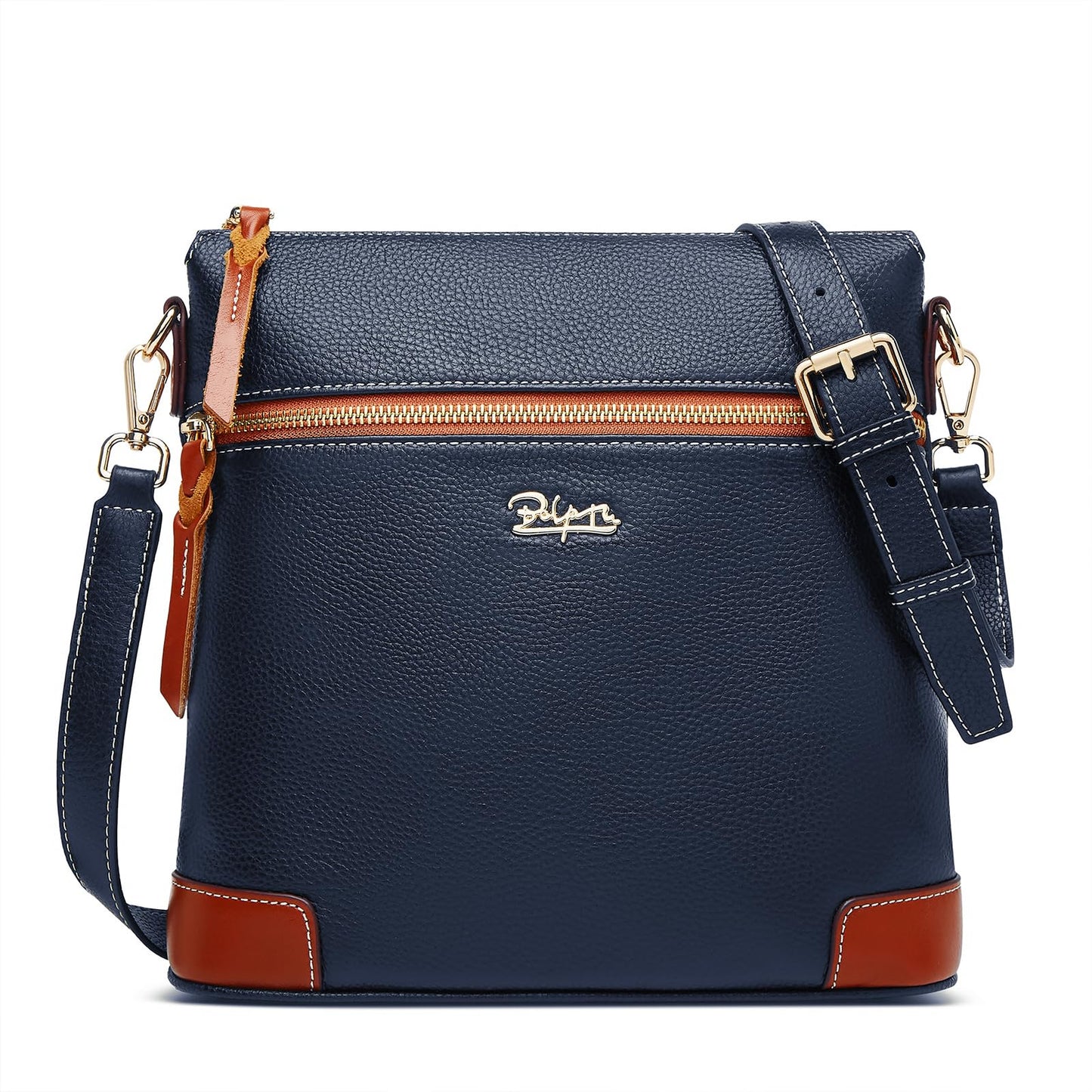 BOYATU Leather Crossbody Bag for Women: Designer Shoulder Purse for Travel - Trendy Genuine Leather Handbag for Everyday