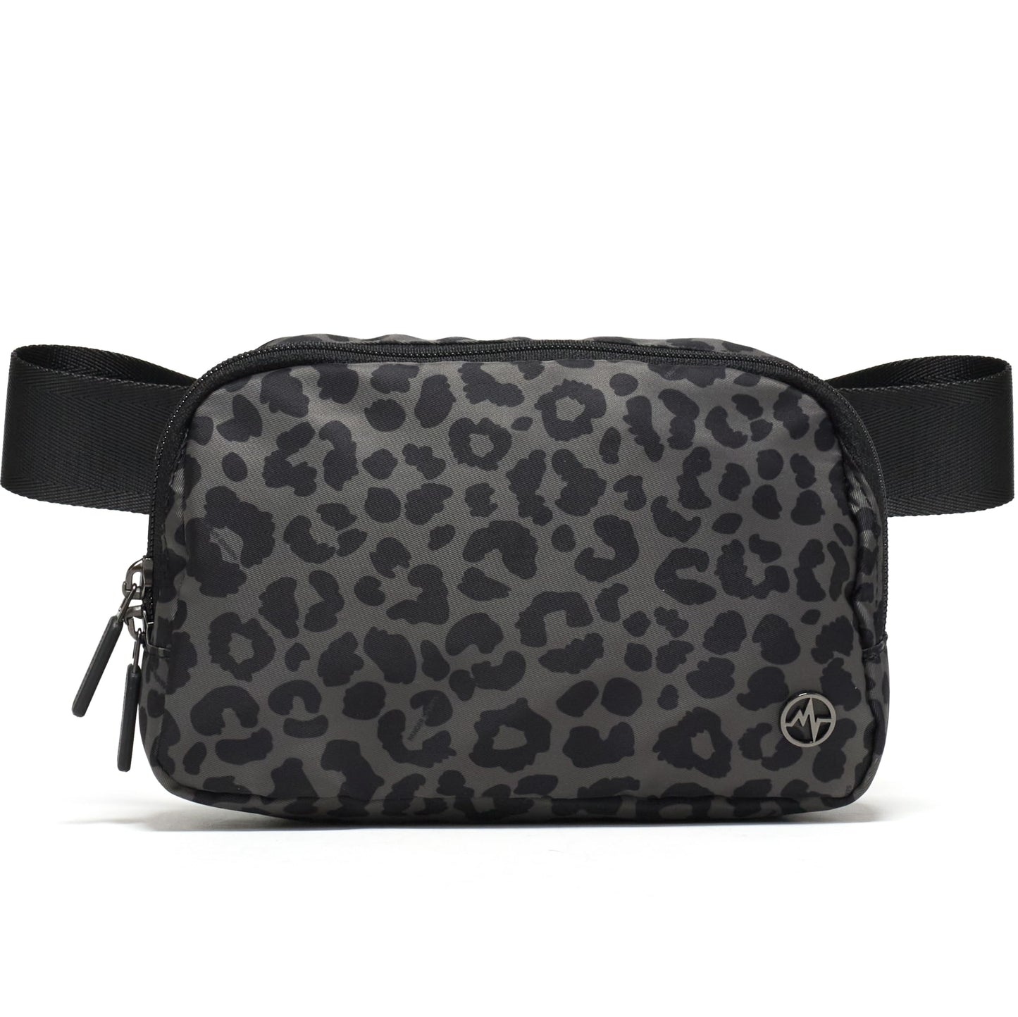 Pander Two Way Zipper Fanny Pack Nylon Everywhere Belt Bag for Women, Water Repellent Waist Packs, Crossbody Bags with Adjustable Strap (Black).